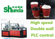 Mistubishi PLC Controlled Disposable Paper Cup Sleeve Making Machine With 100-120 PCS/MIN