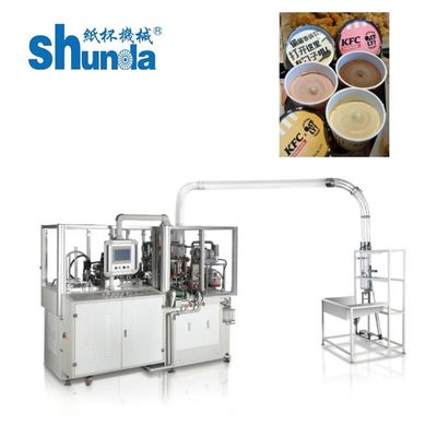 Phẩm chất Tốc độ cao dùng một lần Ice Cream Cup Making Machine Đường dây Với PLC điều khiển và hệ thống khí nóng nhà máy