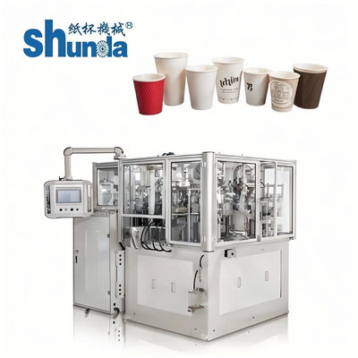 Phẩm chất Đơn / đôi PE Coated Paper Cup Making Machine 0.4mpa máy ly giấy dùng một lần tạo thành hệ thống không khí nóng nhà máy