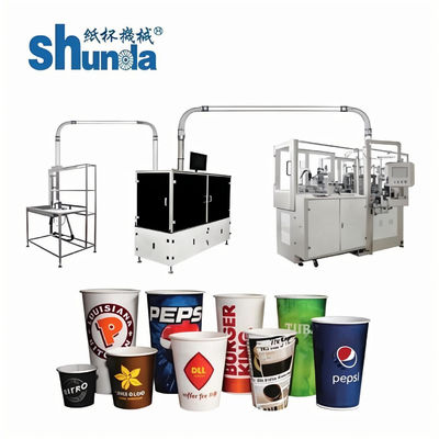 Phẩm chất 135-450 Gsm Độ dày Máy tạo cốc giấy tự động 220V hoặc 380V Nguồn điện nhà máy