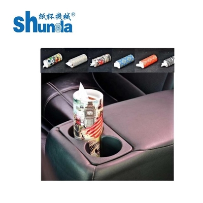 Máy ống giấy tự động với hệ thống siêu âm và không khí nóng cho người giữ hộp khăn giấy tròn loại thẳng sản xuất