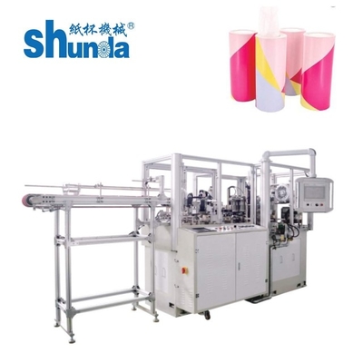Máy làm thùng ống giấy tự động với hệ thống sưởi ấm siêu âm & không khí nóng
