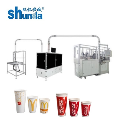 Máy niêm phong ly cà phê dùng một lần tự động cho nhà máy sản xuất ly giấy