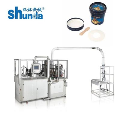 Ice Cream Cup Making Machine, làm kem tự động cốc giấy tốc độ máy cao kiểm soát kỹ thuật số