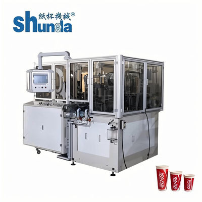 Giấy Tea Cup Making Machine, 100cups tối đa tự động / phút chè chén giấy bảo hành cài đặt chất lượng máy lớn