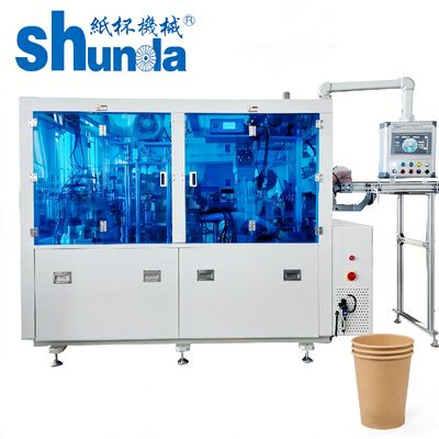 160 pcs/Min Không khí nóng và siêu âm niêm phong tốc độ cao máy servo giấy cốc cho đồ uống lạnh