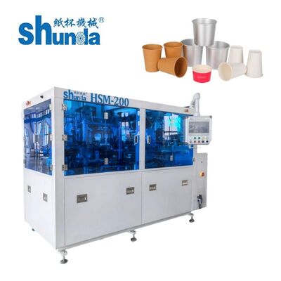 Hiệu suất cao dùng một lần giấy Coffee Cup Making Machine Với quang theo dõi